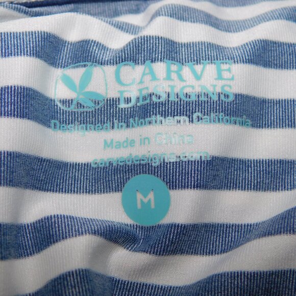 Carve Designs Womens M Lake Sunshirt Blue White Striped Full Zip UPF 50+ - Picture 5 of 11
